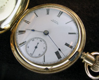 17 jewel lever set Waltham pocket watch model 1883
